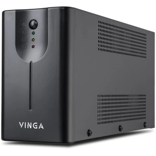 Пристрій безперебійного живлення Vinga LED 2000VA metall case (VPE-2000M) зображення 1