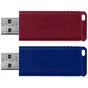 USB флеш накопичувач Verbatim 2x32GB Store 'n' Go Slider Red/Blue USB 2.0 (49327) - зменшене зображення 4