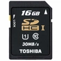 Карта пам'яті Toshiba 16Gb SDHC UHS-I class 10 (SD-T016UHS1(BL5) - зменшене зображення 1