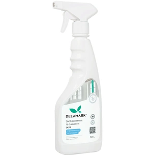 Засіб для миття скла DeLaMark Білі квіти бавовни 500 мл (4820152333681) зображення 1