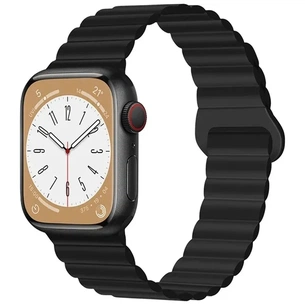 Ремінець до смарт-годинника Drobak Silicone Magnetic Link для Apple Watch All Series Ultra 2 49/45/44/42mm Dark black (898929) зображення 1