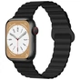 Ремінець до смарт-годинника Drobak Silicone Magnetic Link для Apple Watch All Series Ultra 2 49/45/44/42mm Dark black (898929) - зменшене зображення 1