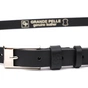 Ремінь Grande Pelle Тонкий жіночий шкіряний Чорний (11673) - зменшене зображення 5