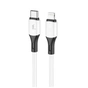 Дата кабель USB-C to Lightning 1.0m PD silicone white Wibrand (WI.DC/MA1W-CL) - зменшене зображення 1