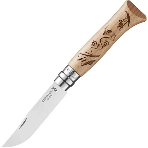 Ніж Opinel №8 Inox VRI "Skiing" (002188) - зображення 1