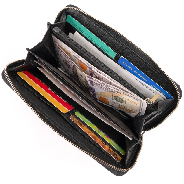 Кошелек ST Leather Кожаный Черный (19292) - изображение 7