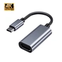 Перехідник USB-C to HDMI F USB 3.0 4K60Hz dark gray Dynamode (DM-AD-USB-C-HDMI) - зменшене зображення 1