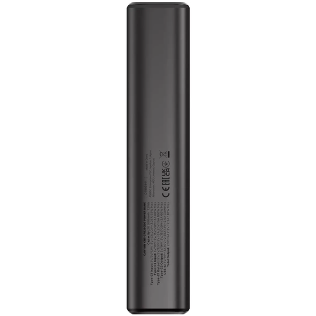 Батарея універсальна Canyon 20000mAh OnPower 230 TFT PD/130W Dark Grey (CNS-CPB230DG) - зображення 3