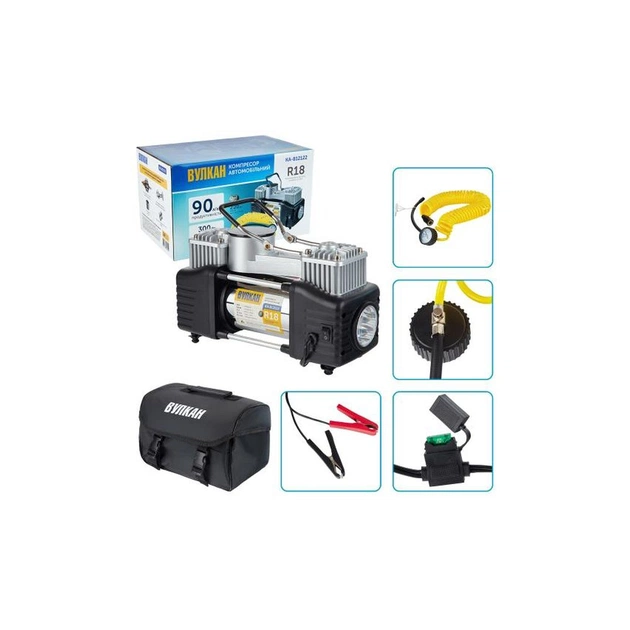 Автомобільний компресор VITOL "Вулкан" KA-B12122 150psi/25Amp/90л (KA-B12122) - picture 6