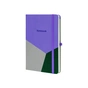 Книга записная Optima А5 COMBI-4, твердая обложка, резинка,линия (O20125-04) - уменьшенное изображение 1