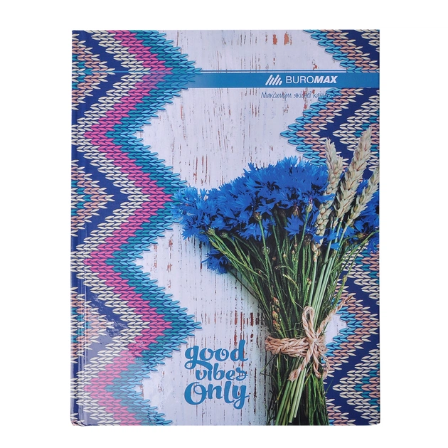 Канцелярська книга Buromax А4 ROMANTIC, 96 аркушів, клітинка, синя (BM.2400-302) - изображение 1