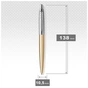 Ручка кулькова Parker JOTTER 17 XL UKRAINE Matt Gold CT BP Трезубец (13432_T001b) - уменьшенное изображение 4