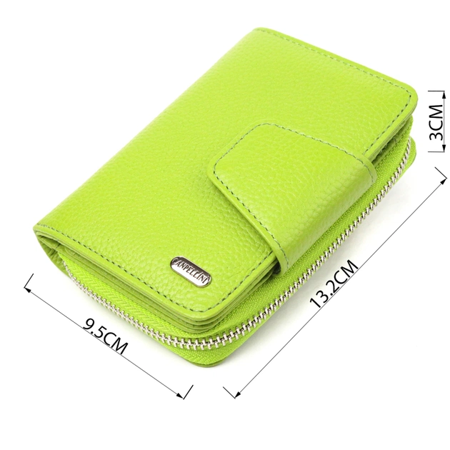 Портмоне Canpellini З натуральної шкіри флотар Салатове (21603) - зображення 3