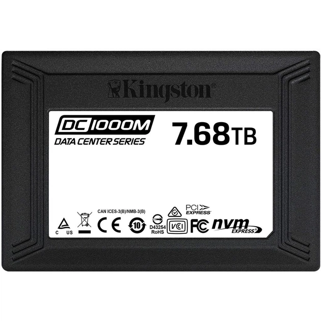 Накопичувач SSD U.2 2.5" 7.68GB Kingston (SEDC1000M/7680G) - изображение 1