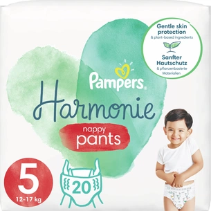 Підгузки Pampers трусики Harmonie Nappy Pants Розмір 5 (11-16 кг) 20 шт (8006540181430) зображення 1