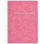 Блокнот Buromax spiral side, А6, 80sheets, Barocco, square, pink (BM.2589-610) - зменшене зображення 1