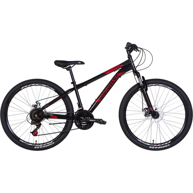Велосипед Discovery 26" Rider AM DD рама-16" 2022 Black/Red (OPS-DIS-26-528) - изображение 1