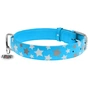 Нашийник для тварин WAUDOG Glamour з QR паспортом "Зірочка" S Ш 20 мм Д 30-39 см блакитний (35862) - зменшене зображення 2