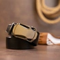 Ремінь Vintage Чоловічий з пряжкою автомат Чорний (20355) - зменшене зображення 8