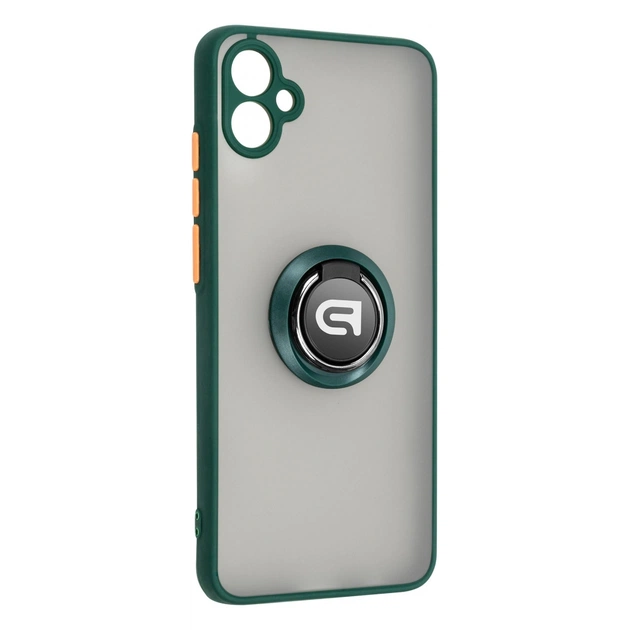 Чохол до мобільного телефона Armorstandart Frosted Matte Ring Samsung A04e (A042) Dark Green (ARM68347) - зображення 1