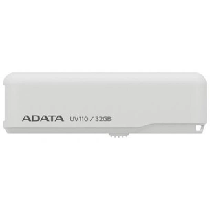 USB флеш накопичувач ADATA 32GB UV110 White USB 2.0 (AUV110-32G-RWH) зображення 1