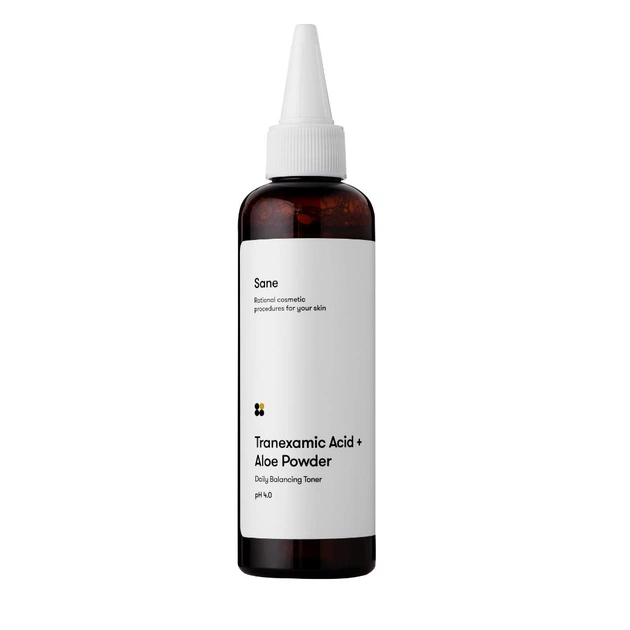 Тоник для лица Sane Tranexamic Acid + Aloe Powder Daily Balancing Toner Ph 4.0 Баллансирующий 100 мл (4820266830908) - изображение 1
