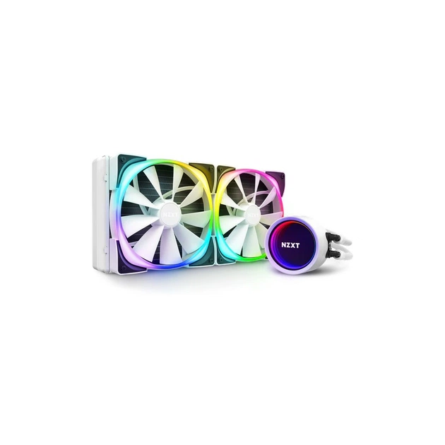 Система рідинного охолодження NZXT Kraken X63 White RGB Fans (RL-KRX63-RW) - зображення 1