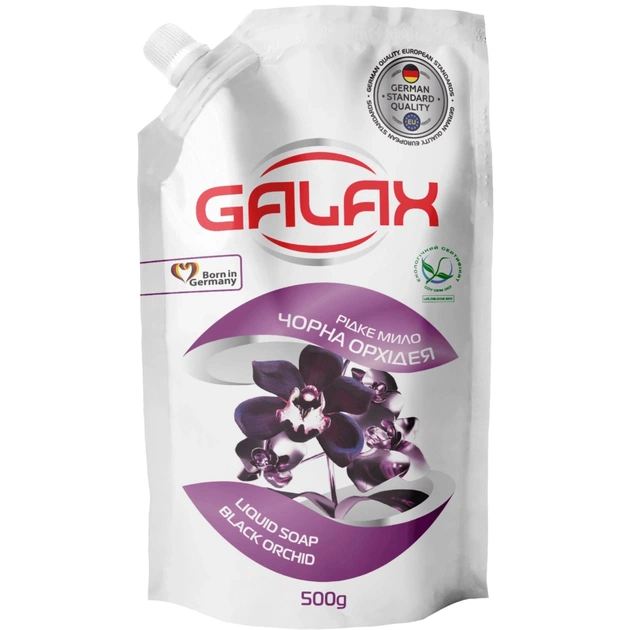 Рідке мило Galax Чорна орхідея дой-пак 500 г (4260637721693) - зображення 1