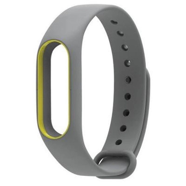 Ремінець до фітнес браслета Xiaomi Mi Band 2 Gray/Yellow (Р30879) - зображення 1