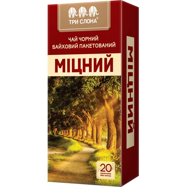 Чай Три Слона "Міцний" 20х1.5 г (ts.16492) - изображение 1