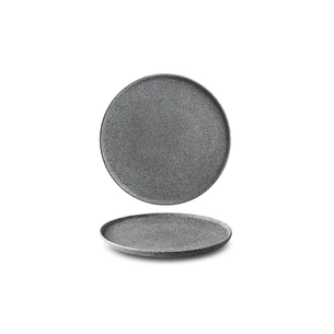 Тарілка G.Benedikt Granit без глазурування 24 см Темно-сіра (G4Q2124) зображення 1
