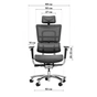 Офісне крісло GT Racer X-801A Black (X-801A Black (W-21, B-41)) - зменшене зображення 8