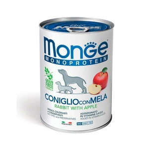 Консерви для собак Monge Dog Fruit Monoprotein кролик з яблуками 400 г (8009470014328) зображення 1