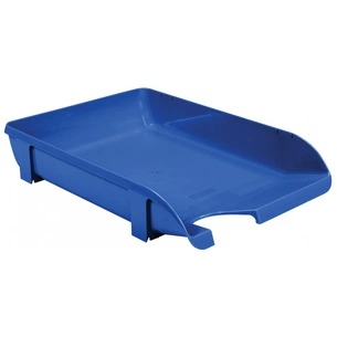 Лоток для паперів Economix горизонтальний пластик, блакитний непрозорий (E31801-22) зображення 1