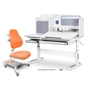 Парта з кріслом Mealux Winnipeg Multicolor + Omega (BD-630 WG/G+Y-220 KY) - зменшене зображення 1