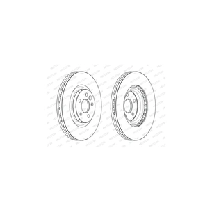 Гальмівний диск FERODO DDF2632C-1 зображення 1