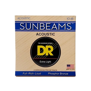 Струни для гітари DR Strings SUNBEAM Acoustic Phosphor Bronze - Extra Light (10-48) (RCA-10) зображення 1