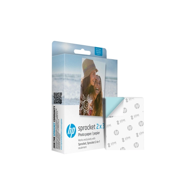 Фотопапір HP Zink 2x3" Sprocket, glossy, self-adhesive, 100sh (HPIZ2X3100) - picture 2