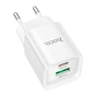 Зарядний пристрій HOCO C147A Charm 1xUSB-C PD20W + 1xUSB QC3.0 White (6942007630276) - зменшене зображення 2