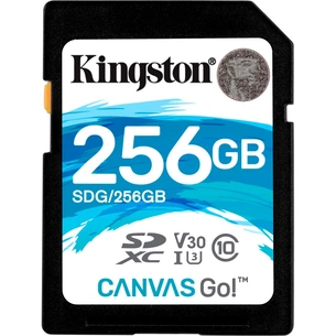 Карта пам'яті Kingston 256GB SDXC class 10 UHS-I U3 (SDG/256GB) зображення 1