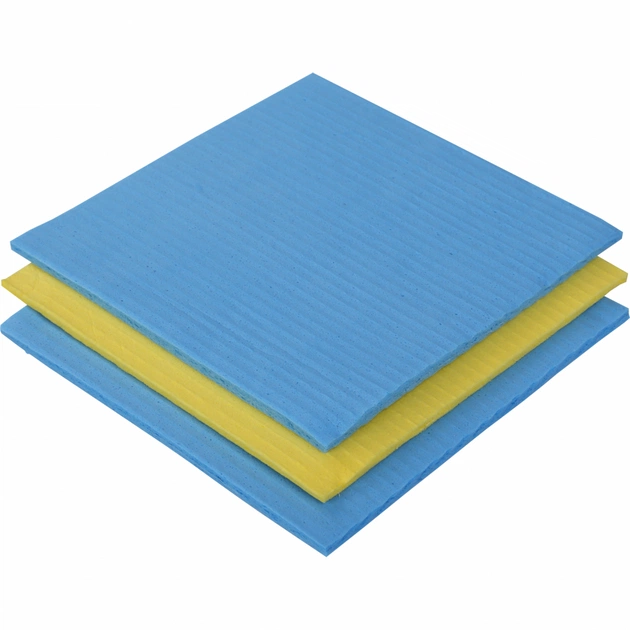 Серветки для прибирання Buroclean целюлозні вологопоглинаючі 15х15 см 3 шт. (4823078919878) - picture 2