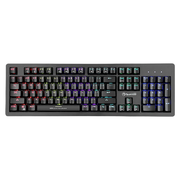 Клавіатура Marvo KG916 Multi-LED Mechanical Blue Switch USB (KG916) - зображення 1
