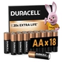 Батарейка Duracell AA лужні 18 шт. в упаковці (5000394107519 / 5006192) - зменшене зображення 1