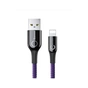 Дата кабель USB 2.0 AM to Lightning 1.0m 2.4A purple Baseus (CALCD-05) - зменшене зображення 1
