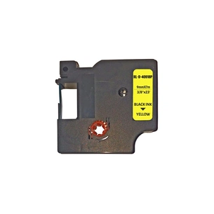 Стрічка для принтера етикеток UKRMARK RL-D-40918P-BK/YE, аналог DYMO S0720730, 9мм х 7м. (900301) зображення 1