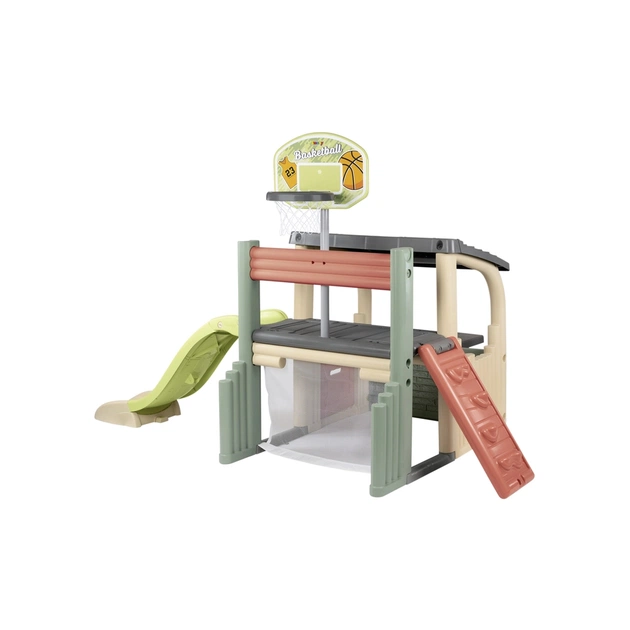 Ігровий майданчик Smoby Life Розваги з баскетбольною корзиною, футбольними воротами та гіркою (7600840206) - picture 1