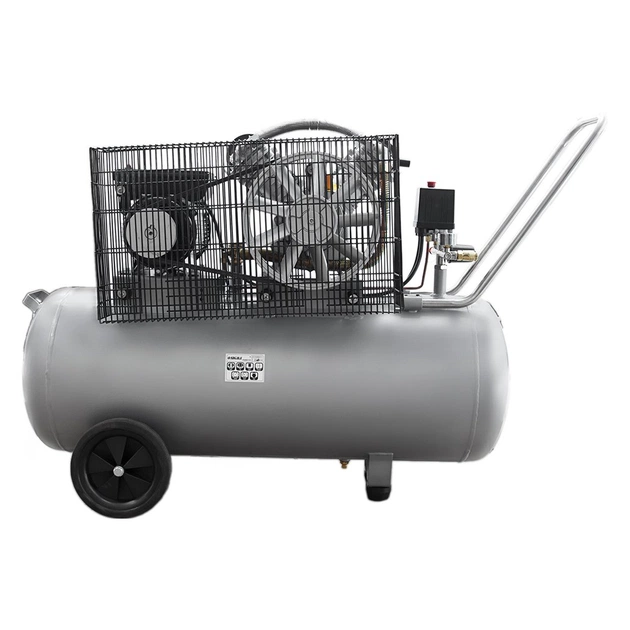 Компресор Sigma двоциліндровий ремінний 2.5кВт 396л/хв 10бар 100л (2 крана) (7044151) - picture 3