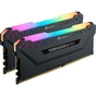 Модуль пам'яті для комп'ютера DDR4 32GB (2x16GB) 3200 MHz Vengeance RGB Pro Black Corsair (CMW32GX4M2C3200C16) - зменшене зображення 3