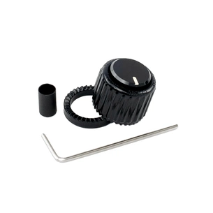 Ручка для потенціометра D'Addario Loknob Large Black Plastic Knob (PW-LNL-01B) зображення 1