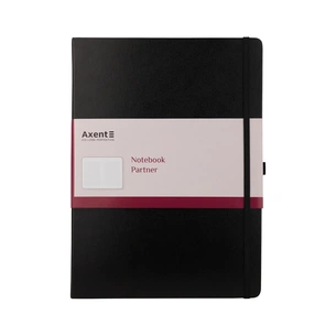 Блокнот Axent Partner Grand, 210х295, 100 арк, кліт, чорний (8203-01-A) зображення 1
